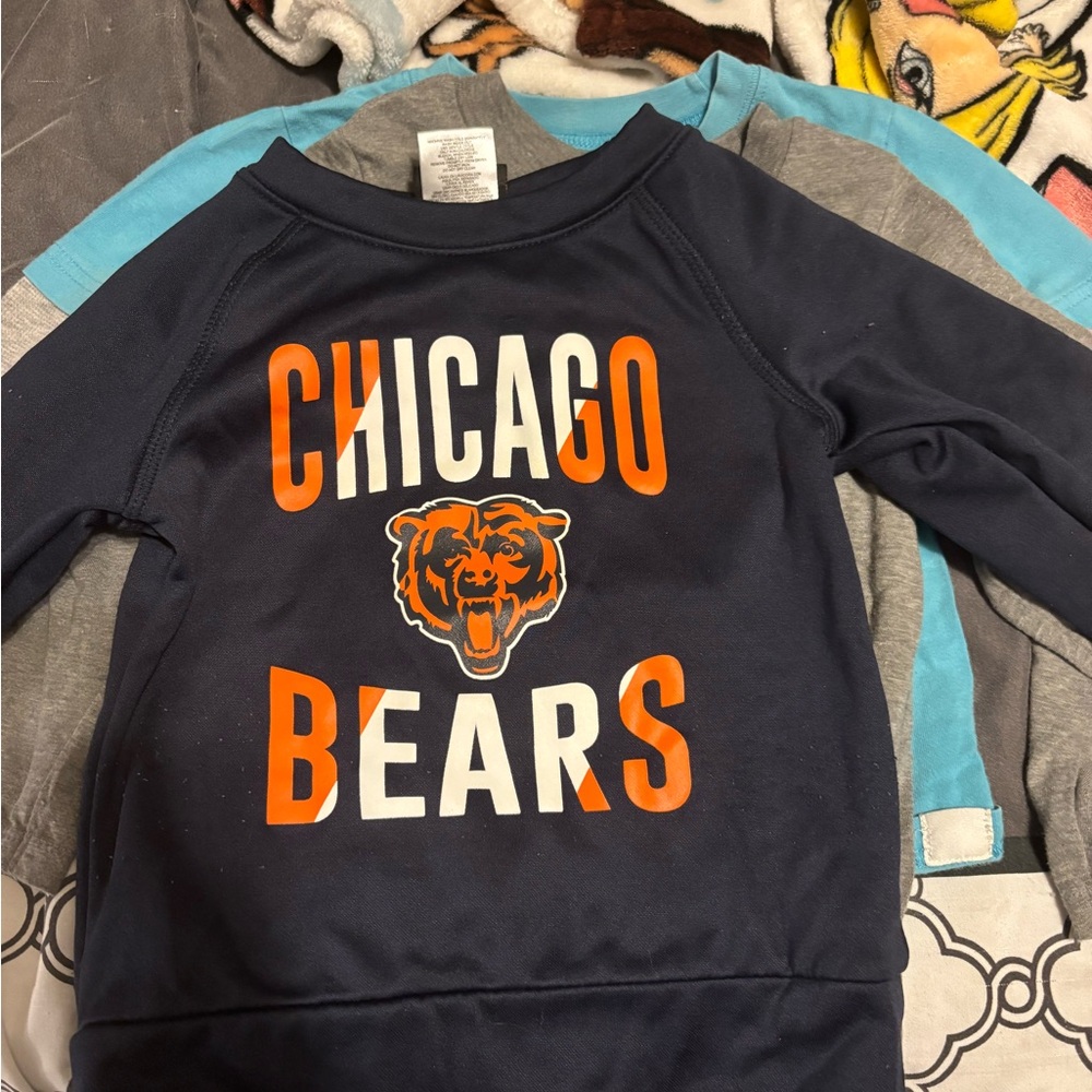 Kids Navy & Orange Team Pullover Hoodie